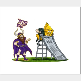 Minnesota Vikings Fans - Kings of the North vs Cheesy Playmates Posters and Art